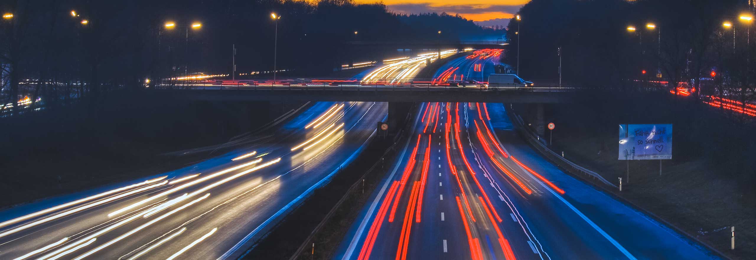 A busy roadway, managed by Hexagon’s solutions